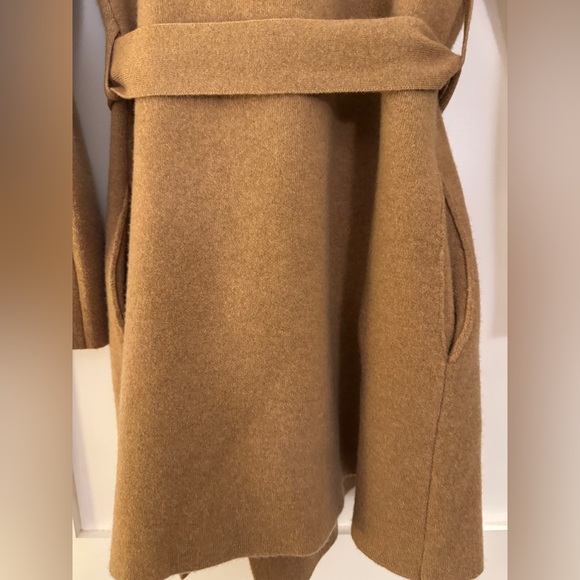 Cuyana Wool Cashmere Sweater Coat - Camel Color - Picture 7 of 9